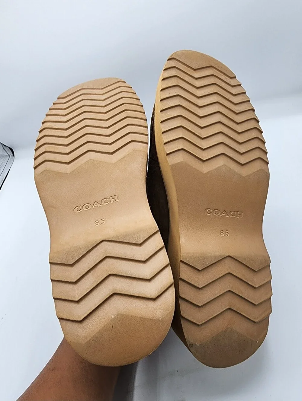 Coach suede loafers